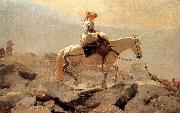 Winslow Homer Hakusan in horse riding trails oil painting artist